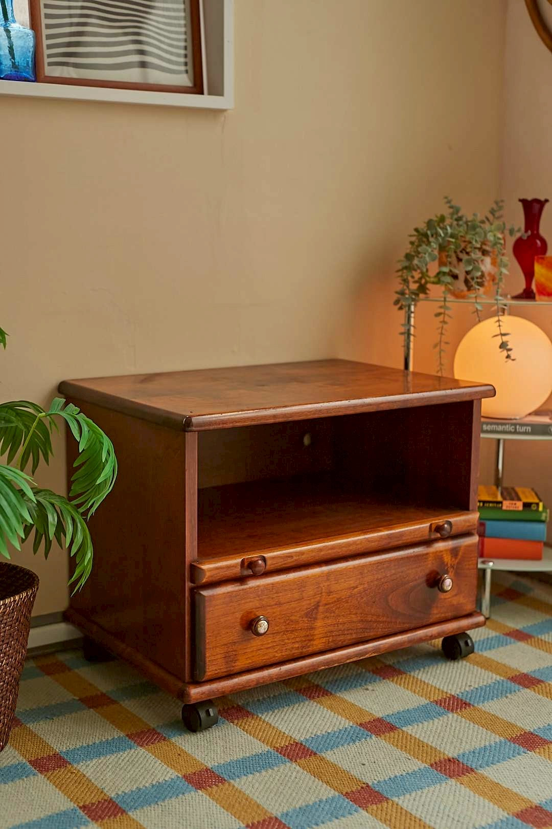 Vintage Wood Side Chest