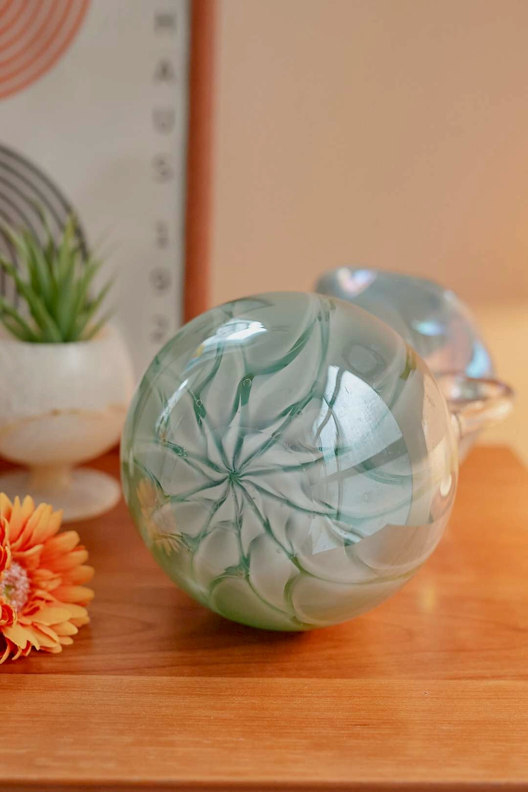 Ocean Swirl Glass Vase