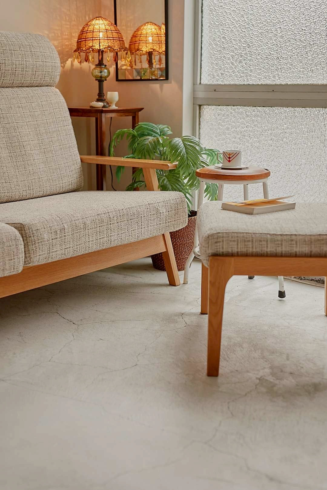 Natural Oak Highback Sofa