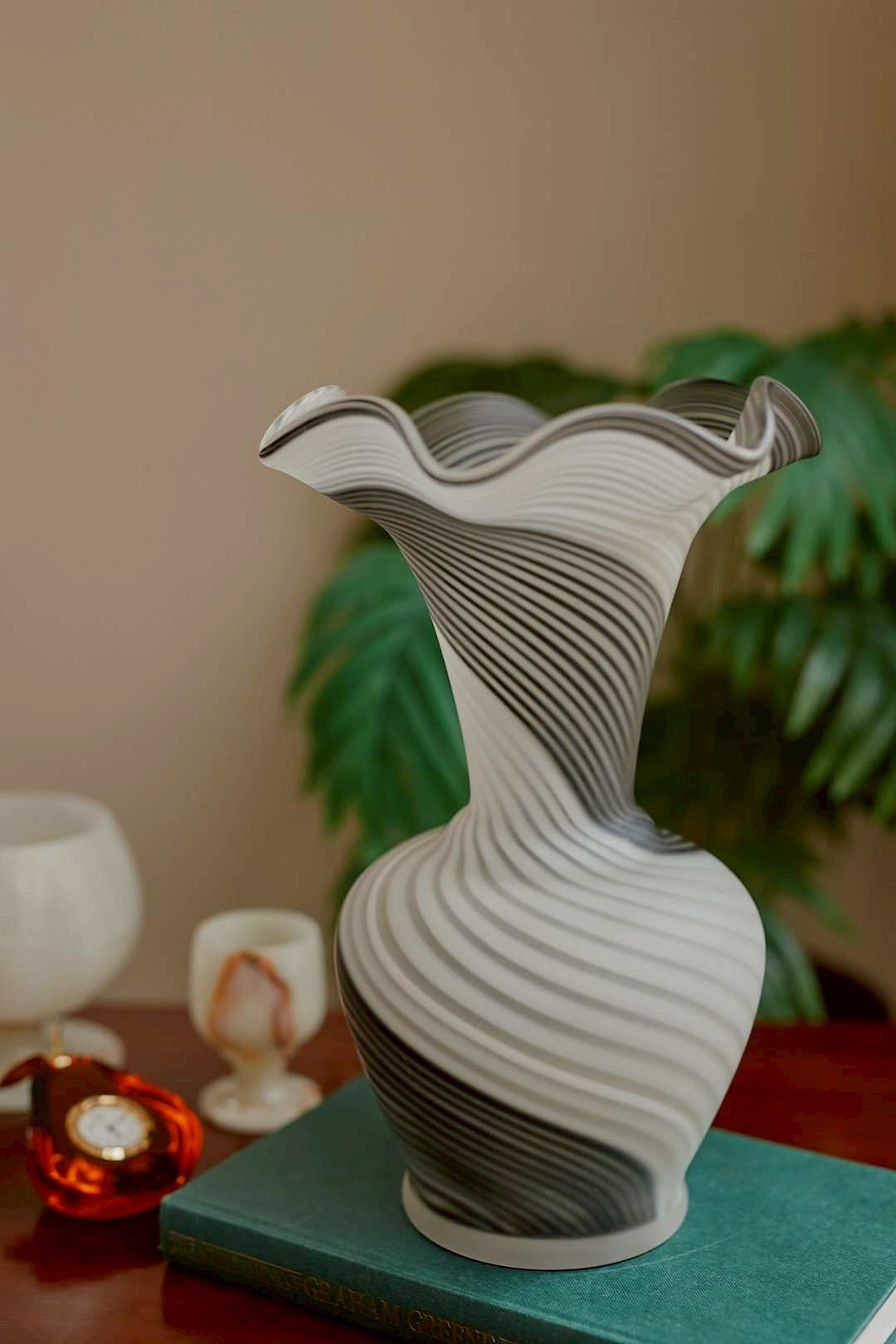 Twist Monotone Art Vase
