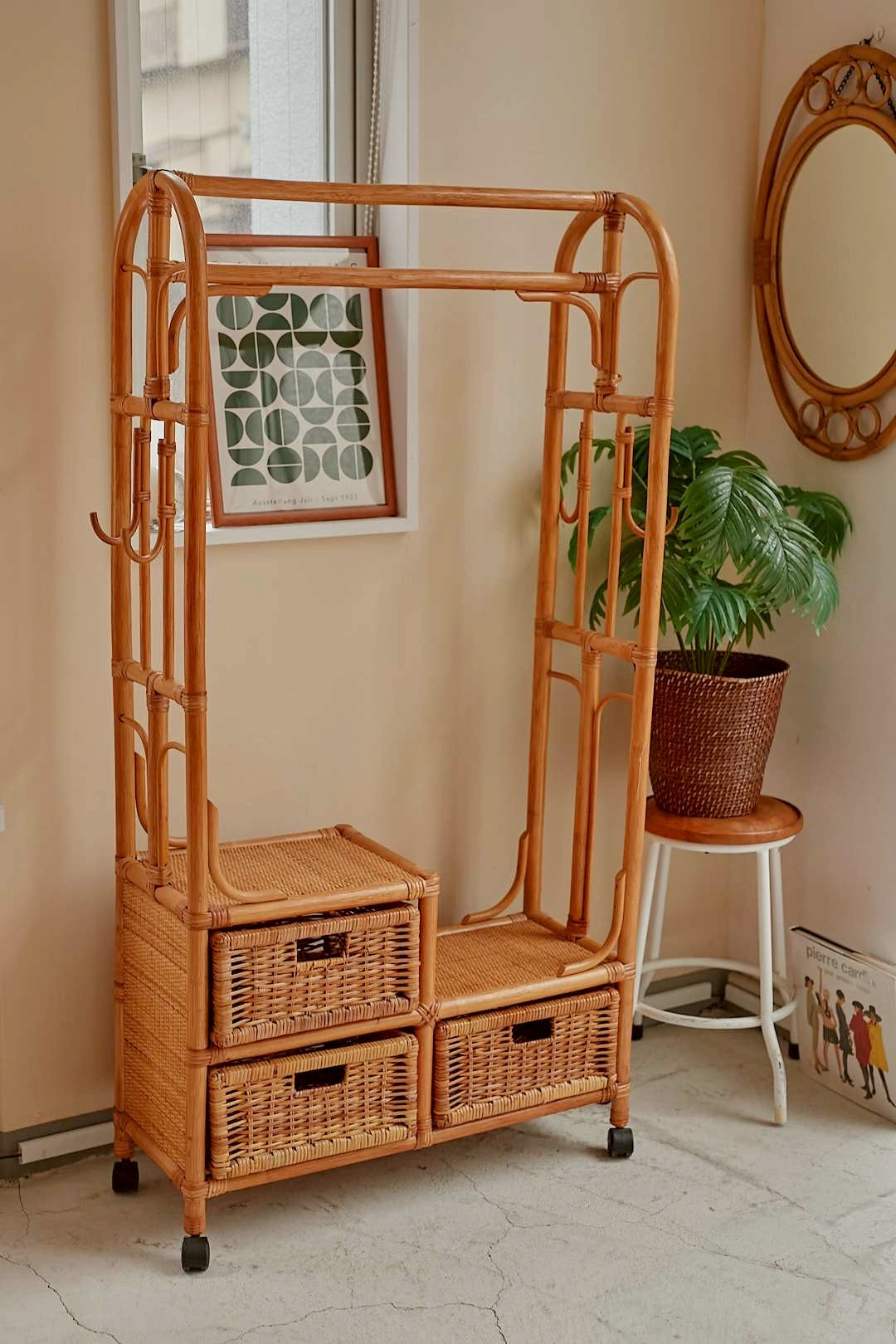 Rattan Hall Tree