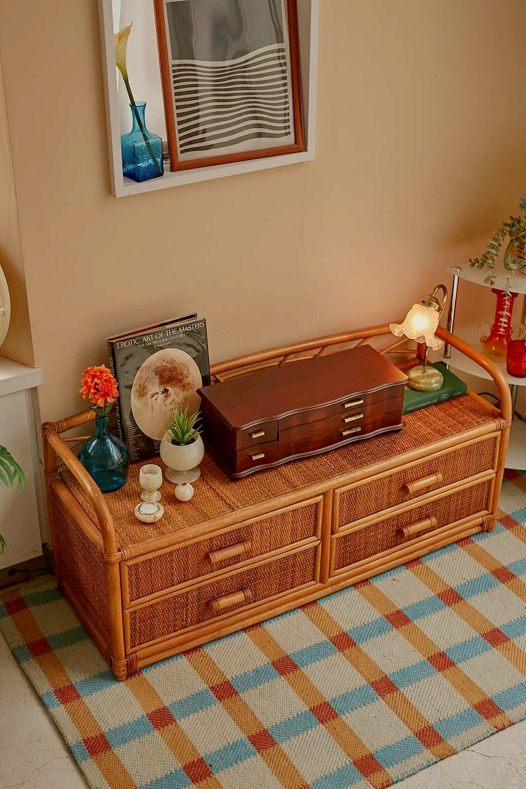 Rattan Living Chest