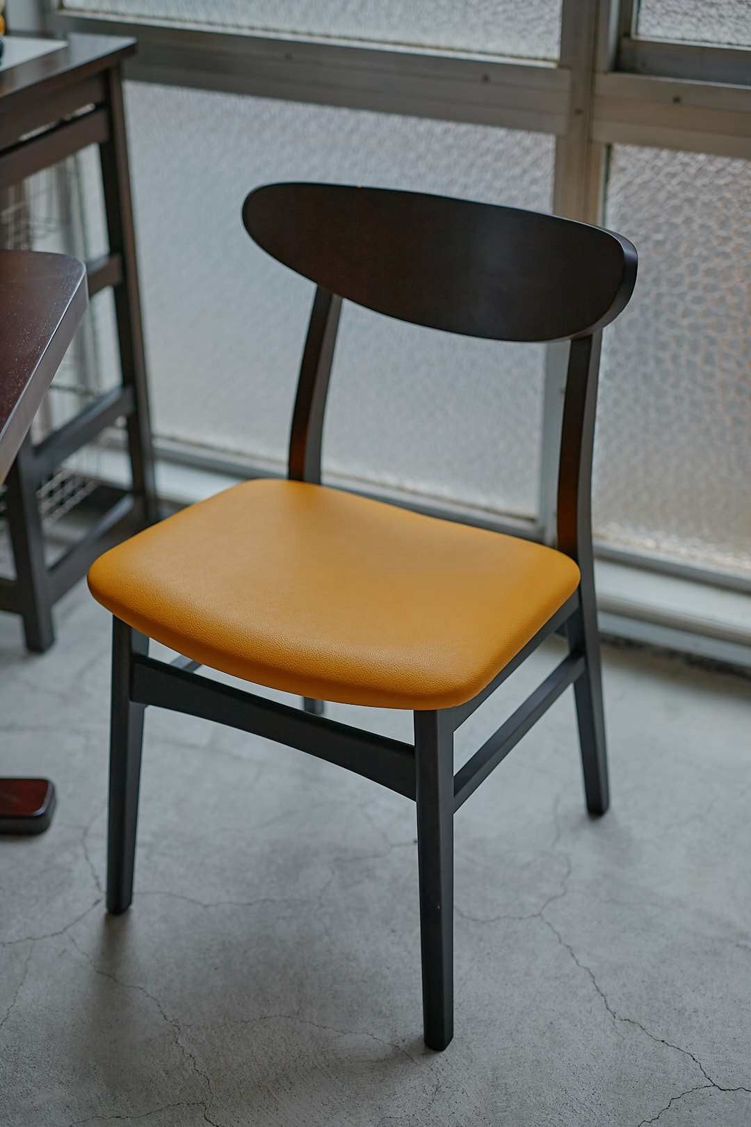 Dark Brown& Mustard Dining Set