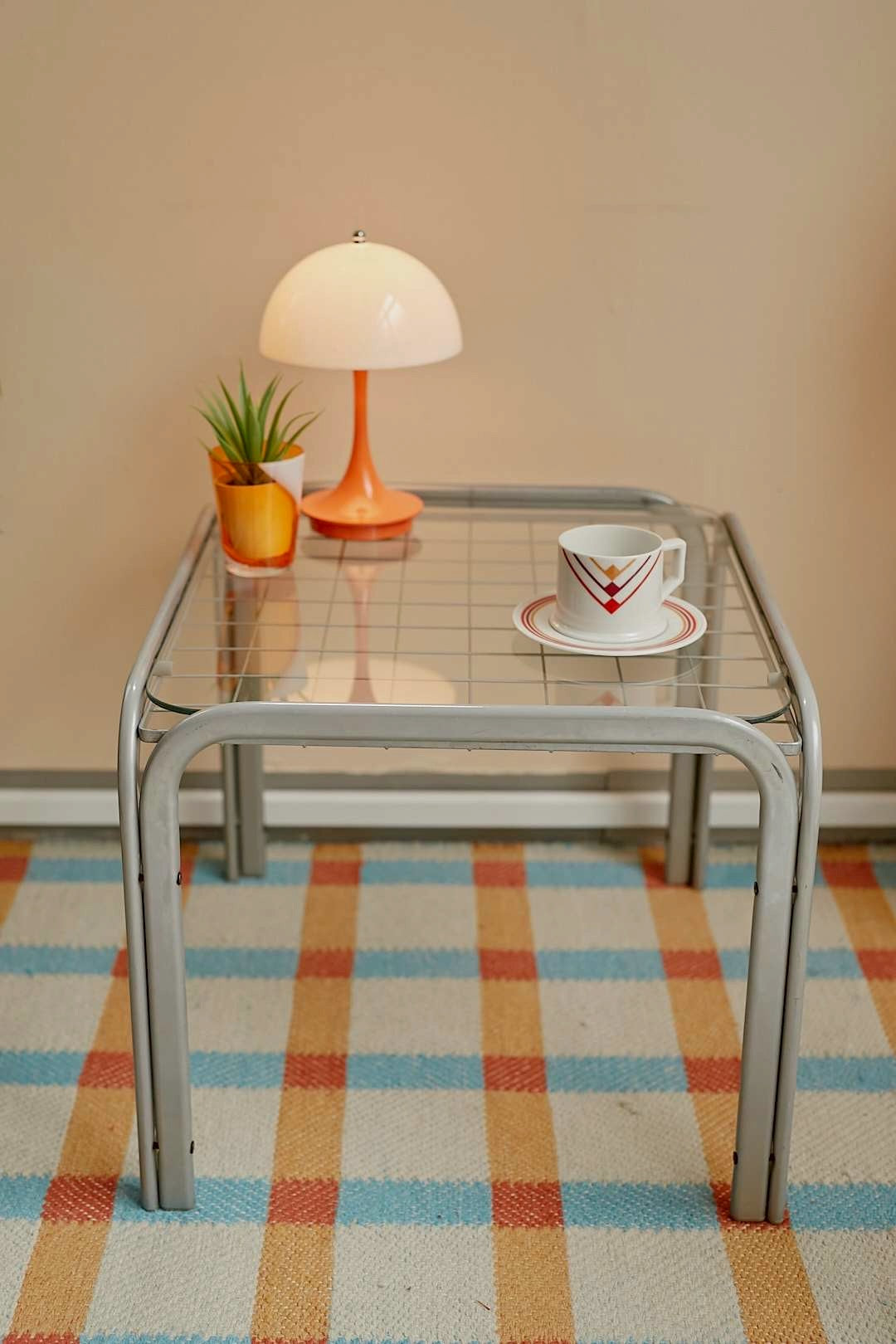 Glass Grid Table