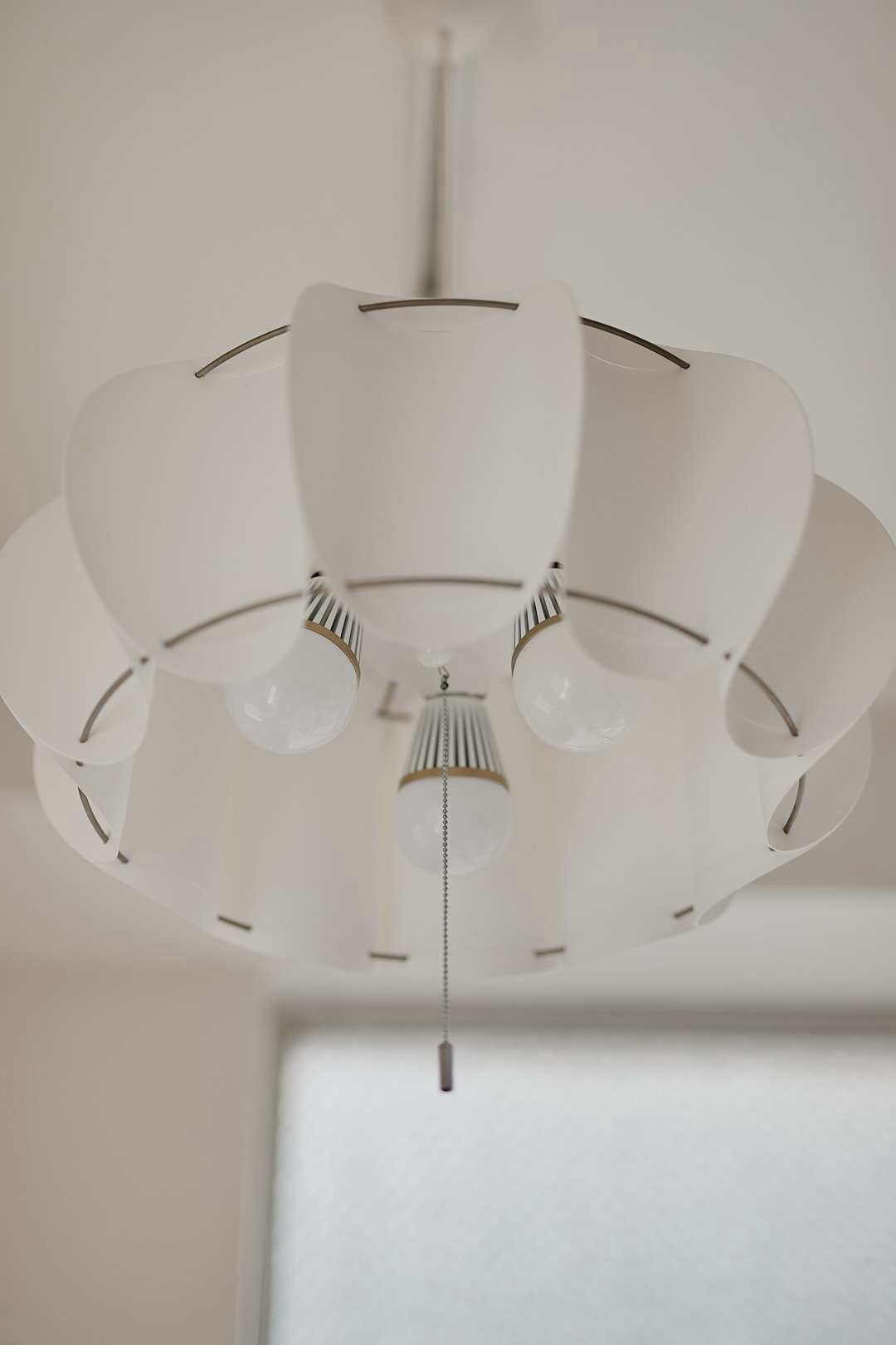 White Pumpkin Pendant Light