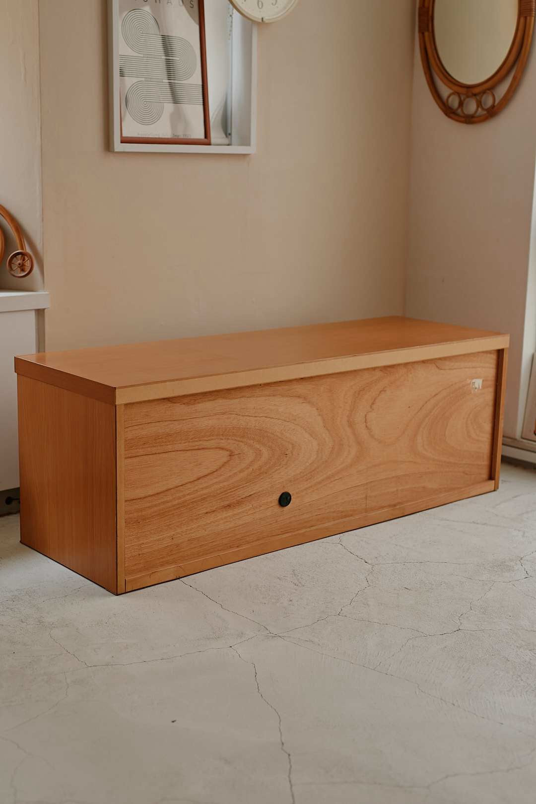 Wood and Silver Lowboard