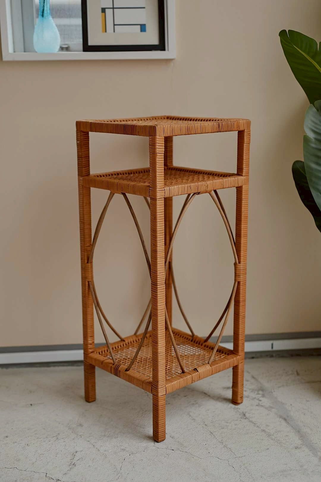 Rattan Side Shelf
