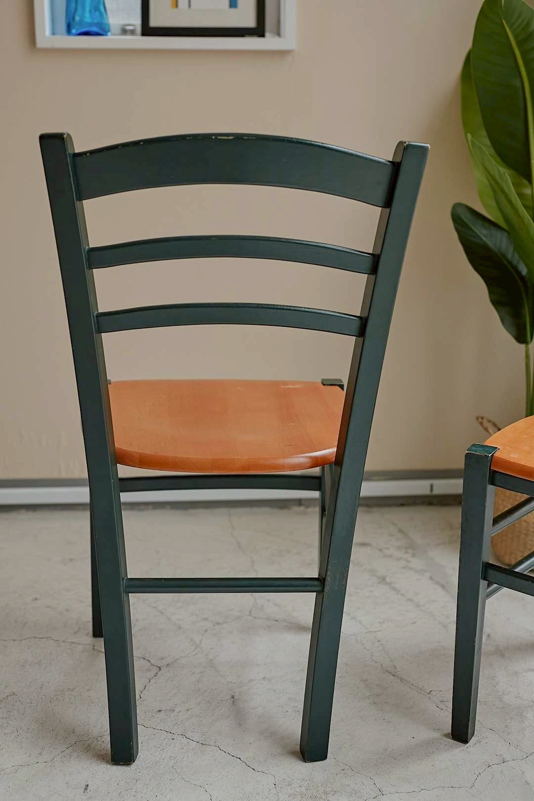 Bottle green vintage dining set