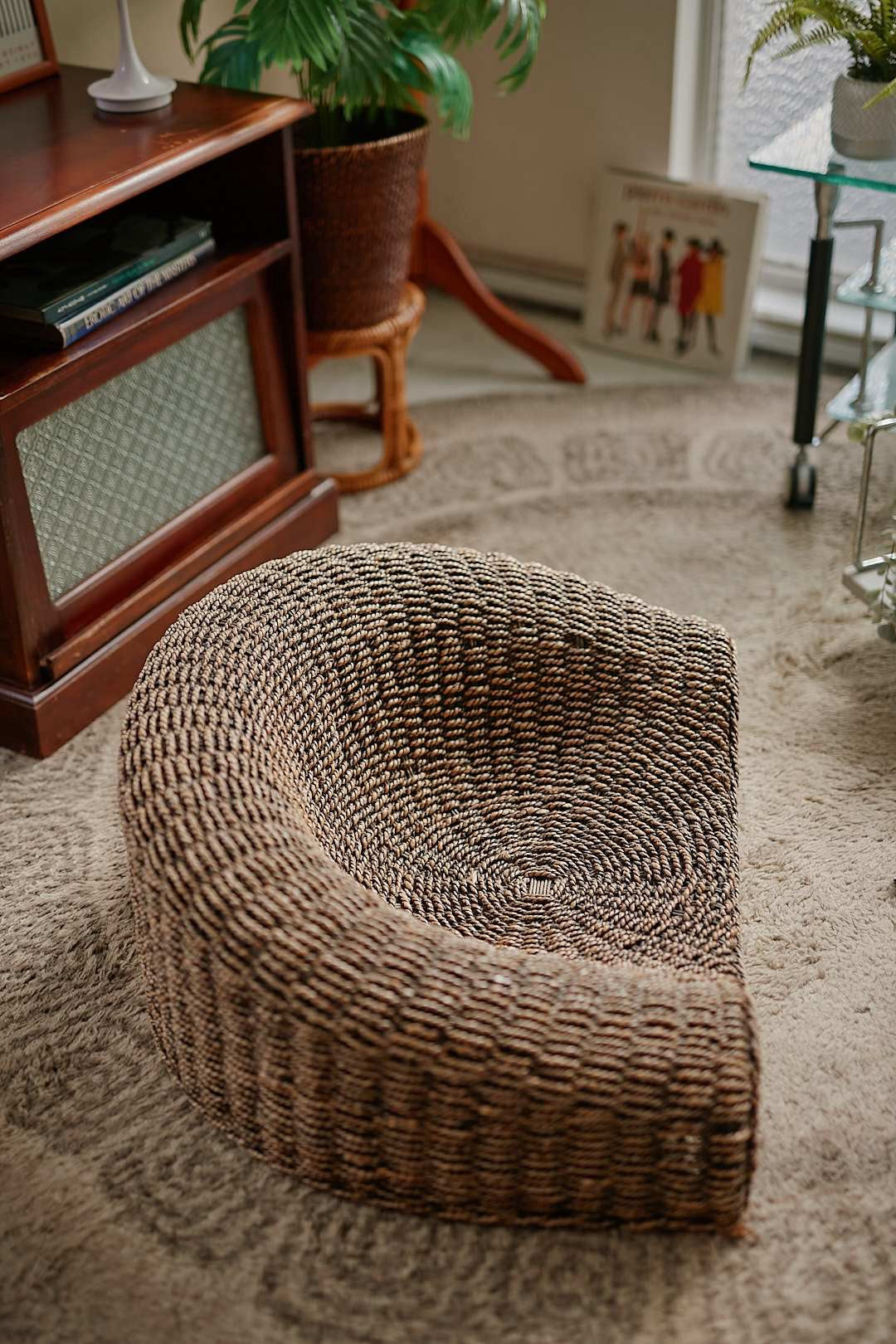 Rattan Floor Low Chair
