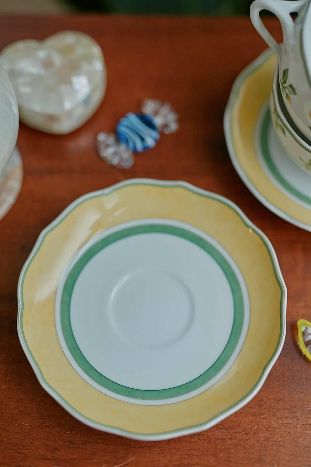 Hutschenreuther Yellow Flower Cup & Saucer