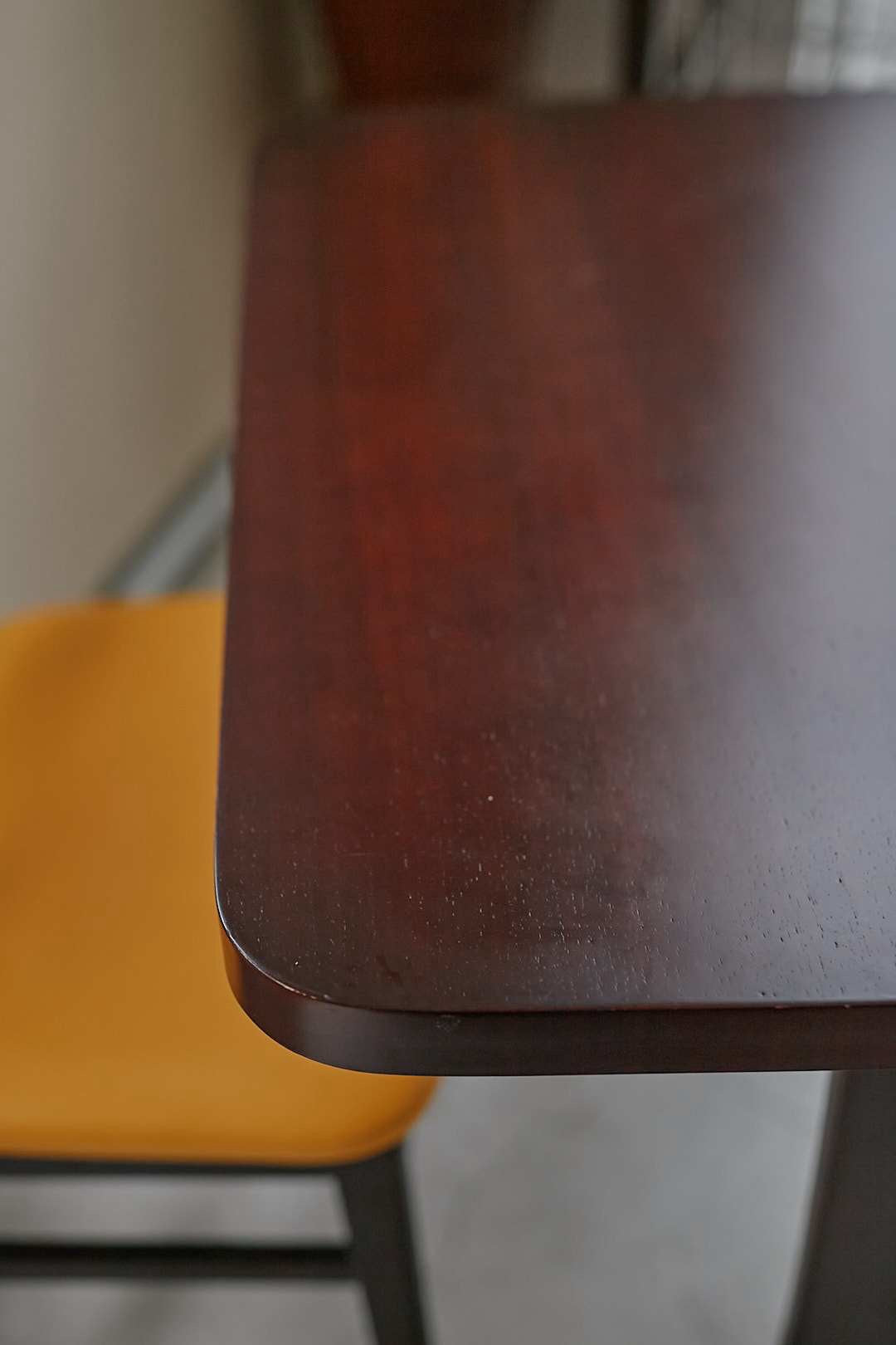 Dark Brown& Mustard Dining Set