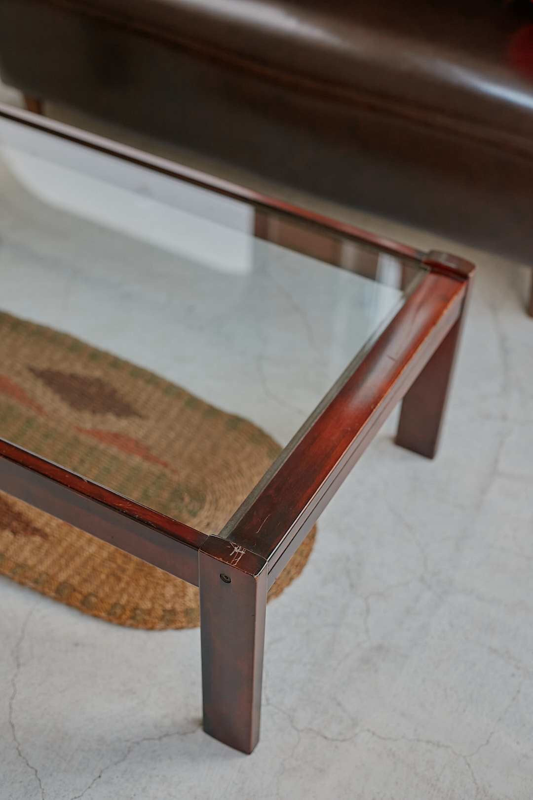 カリモク Glass Coffee Table