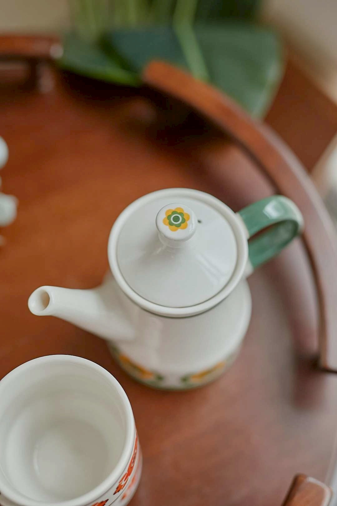 Daisy pot&cup set