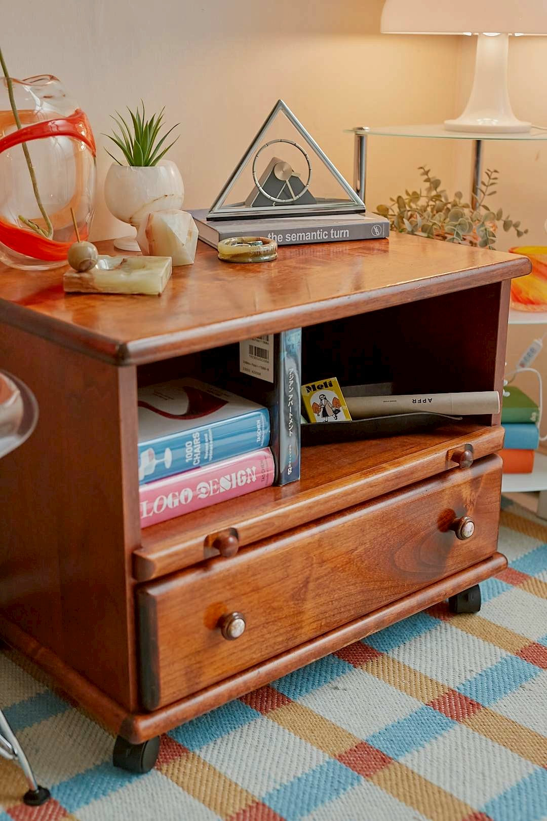 Vintage Wood Side Chest