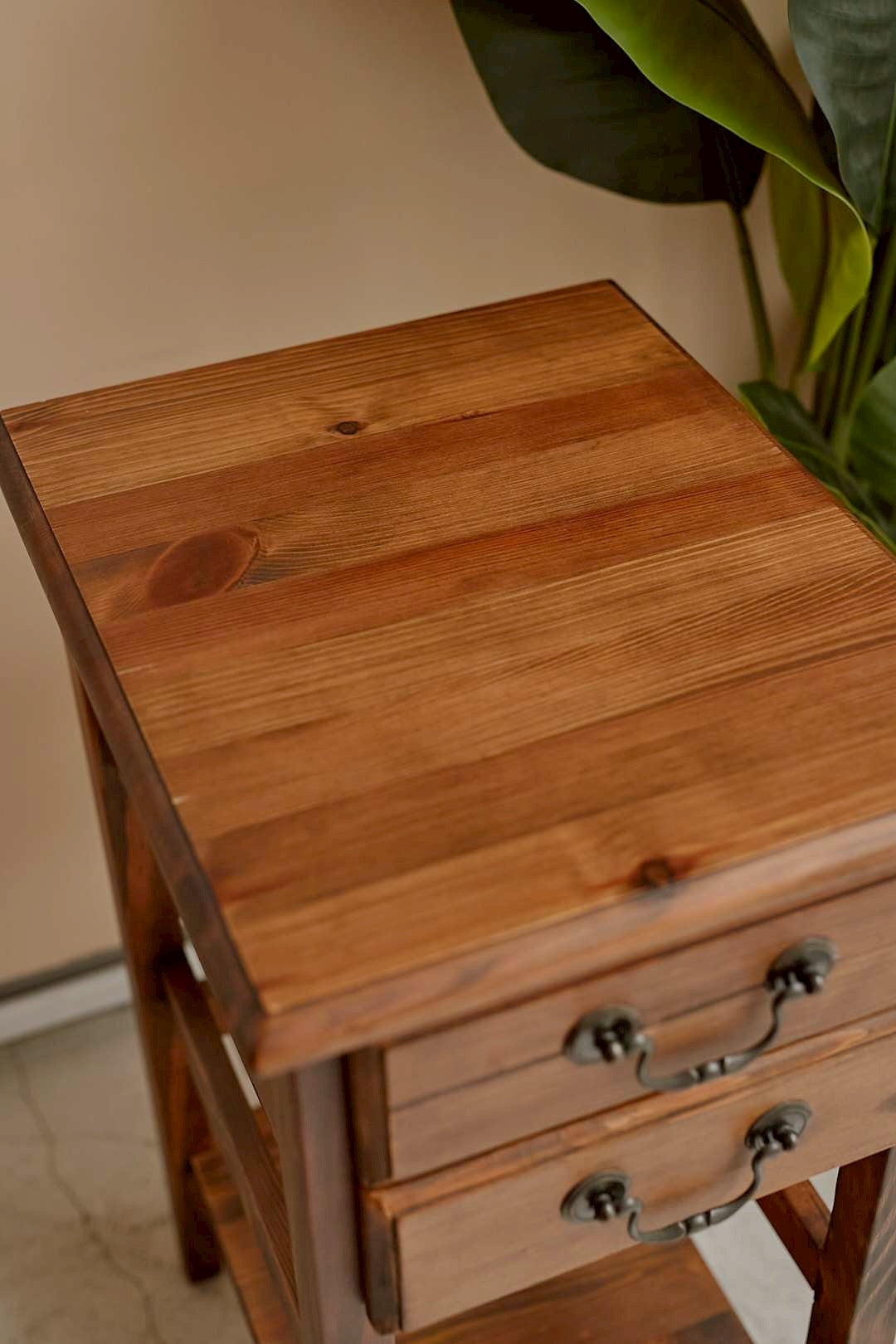 Rustic Wood Side Chest