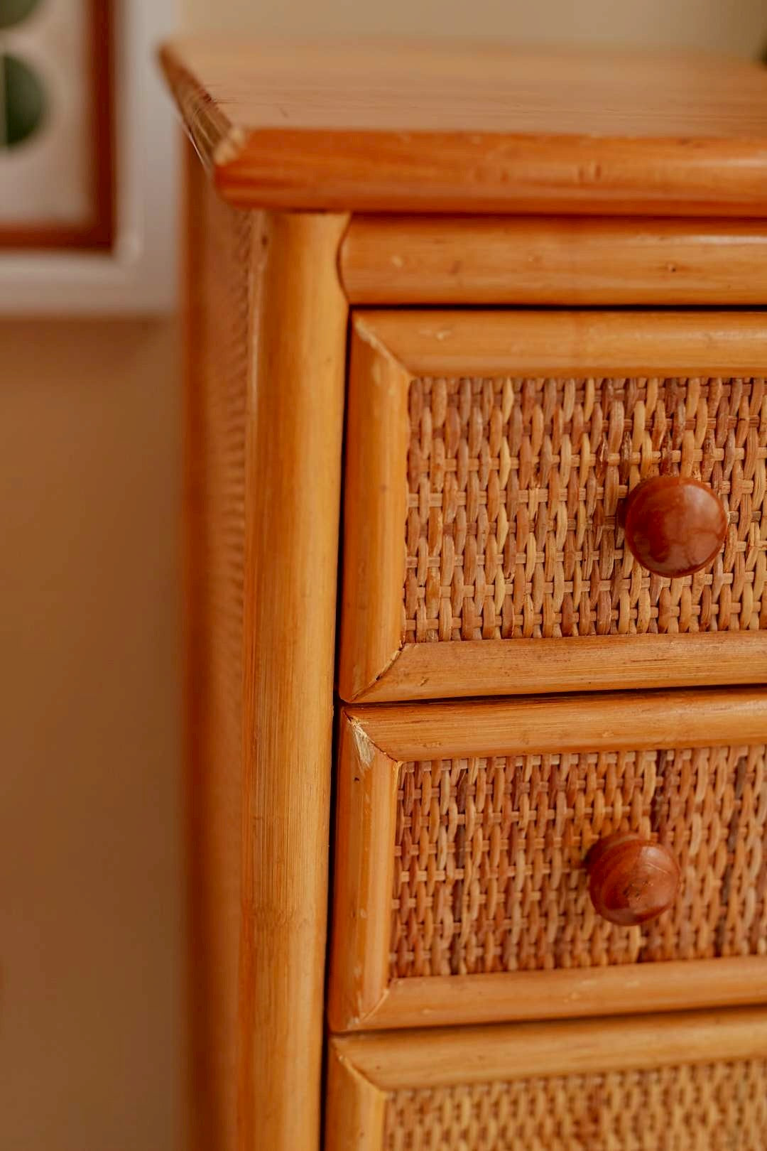 Rattan Slim Chest