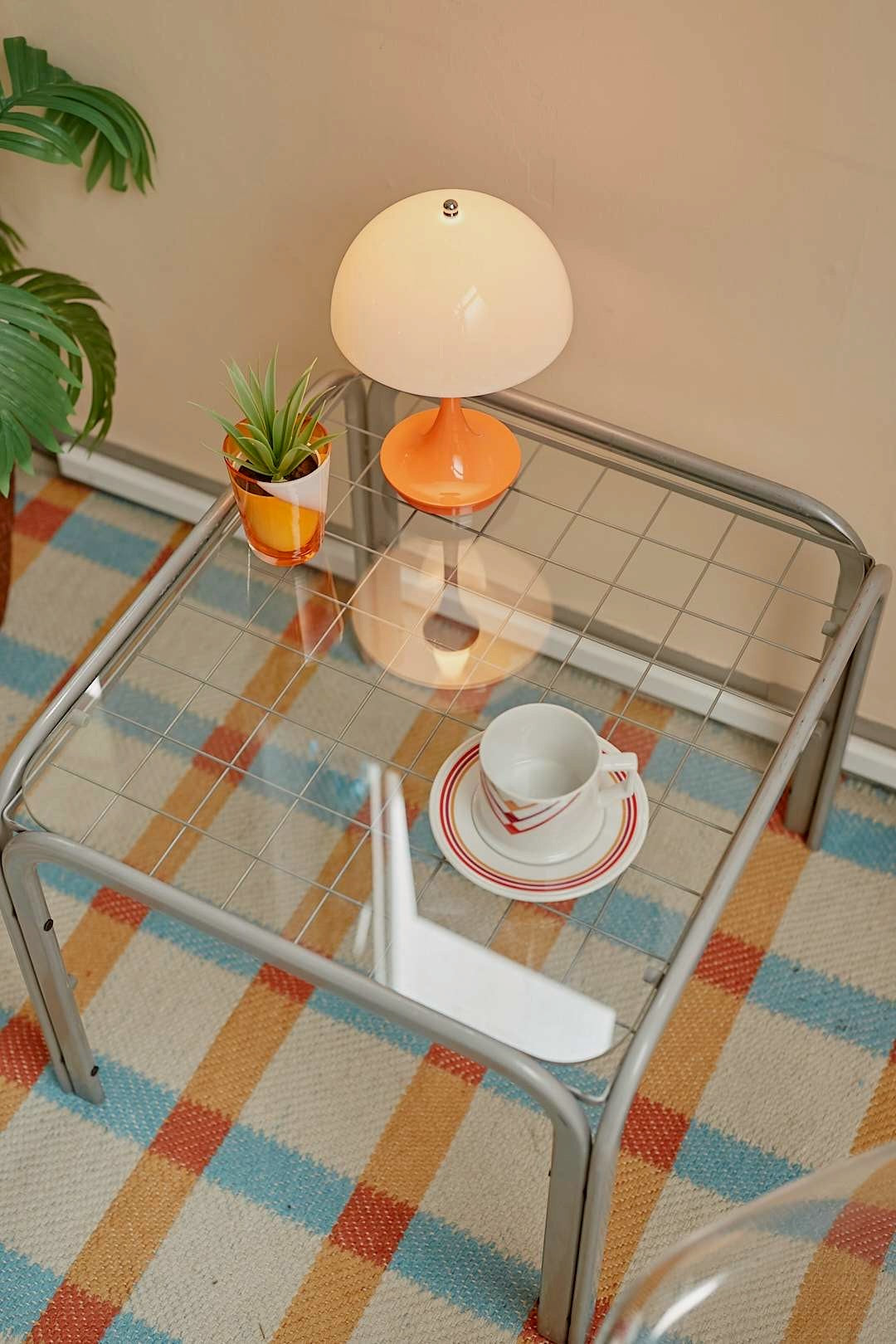 Glass Grid Table
