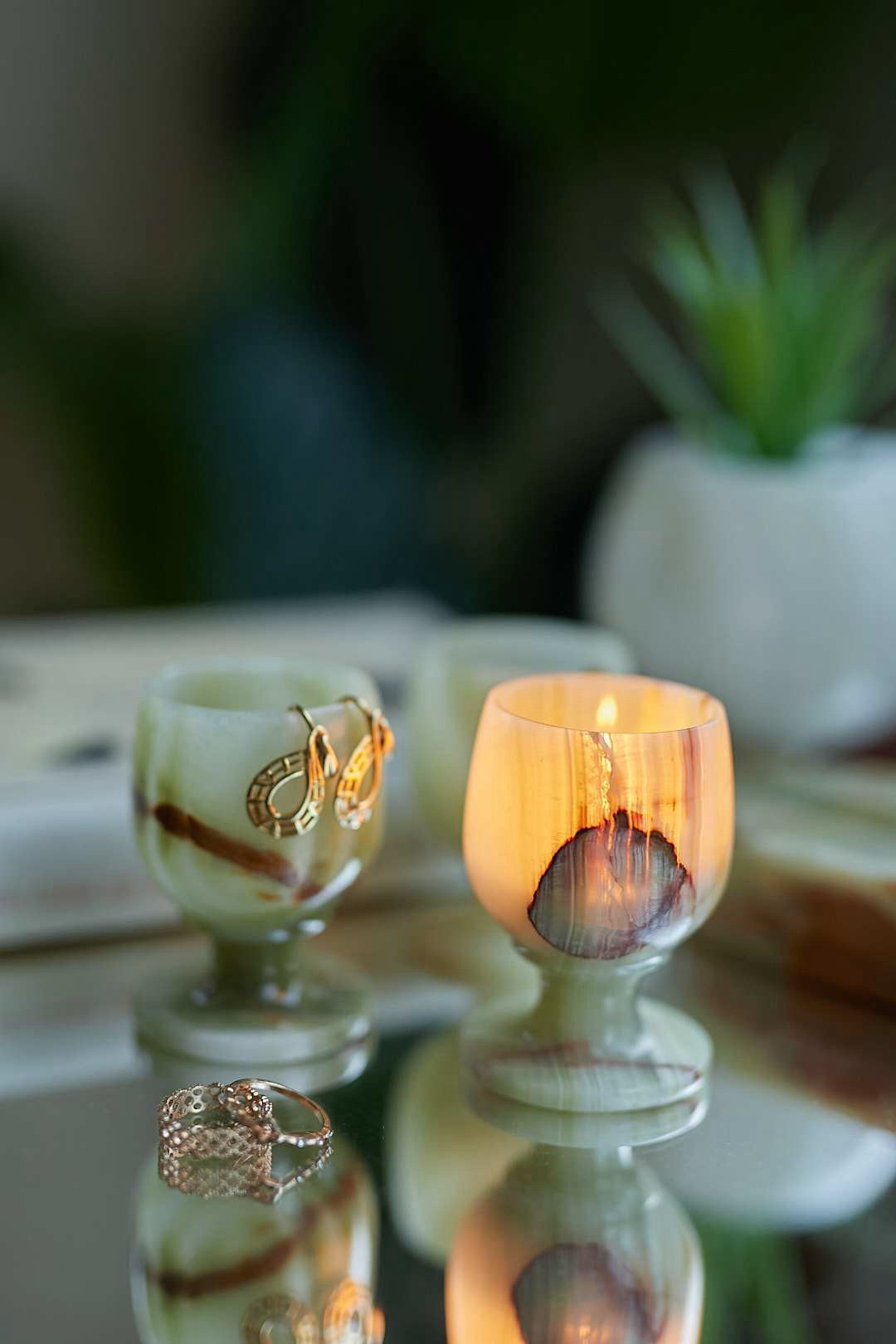 Green Onyx Mini Goblet①