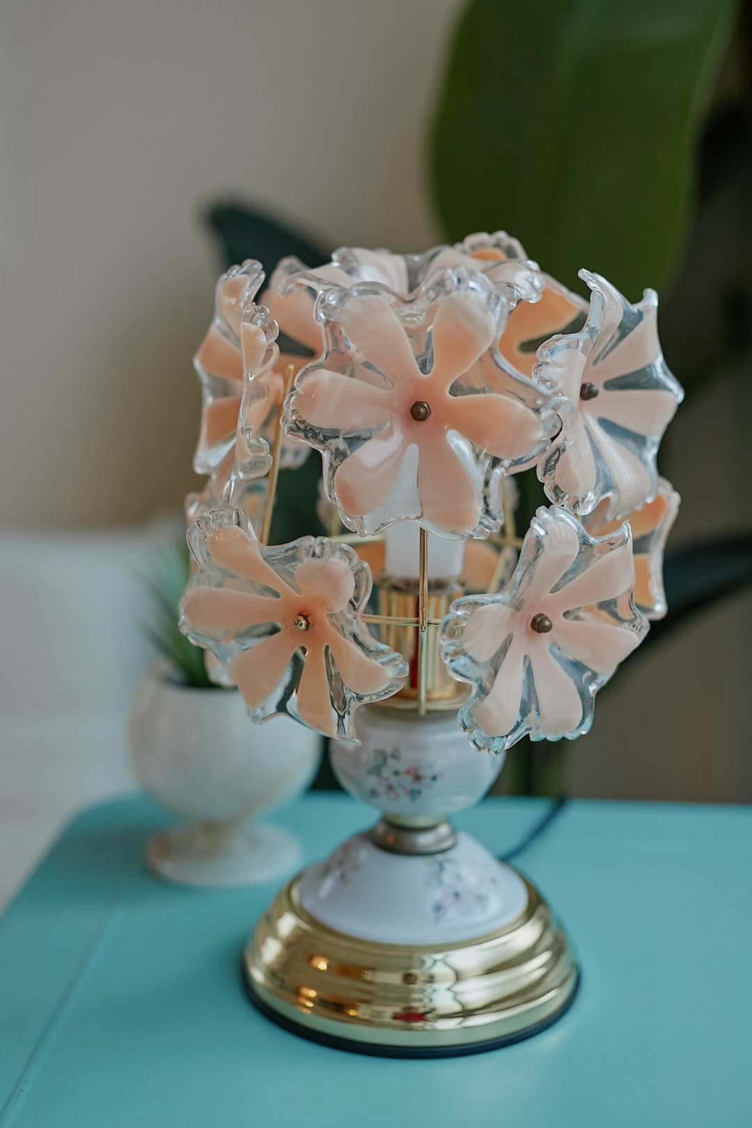 Peach Flower Touch Lamp