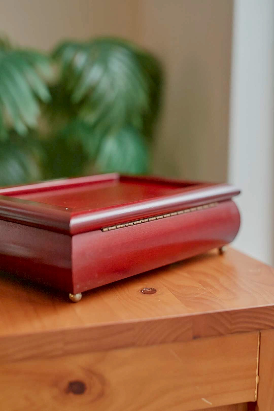  Cherry wood jewelry box
