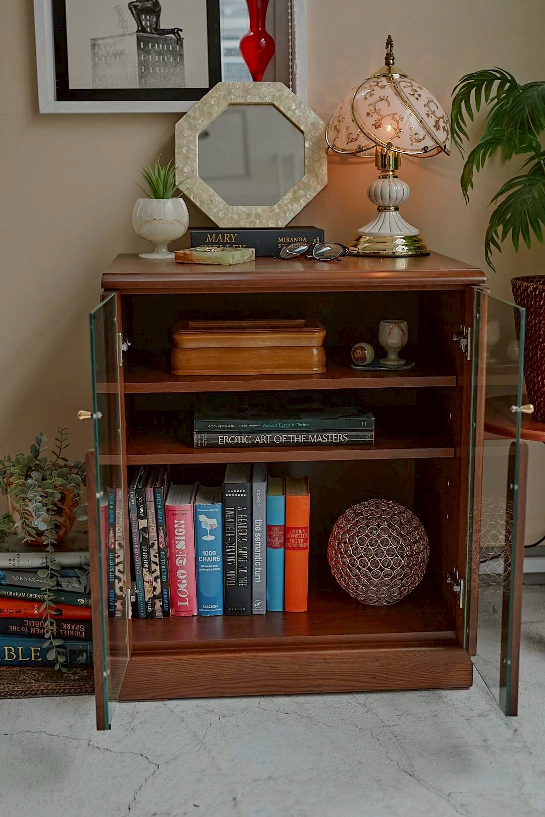 Brownwood Display Cabinet