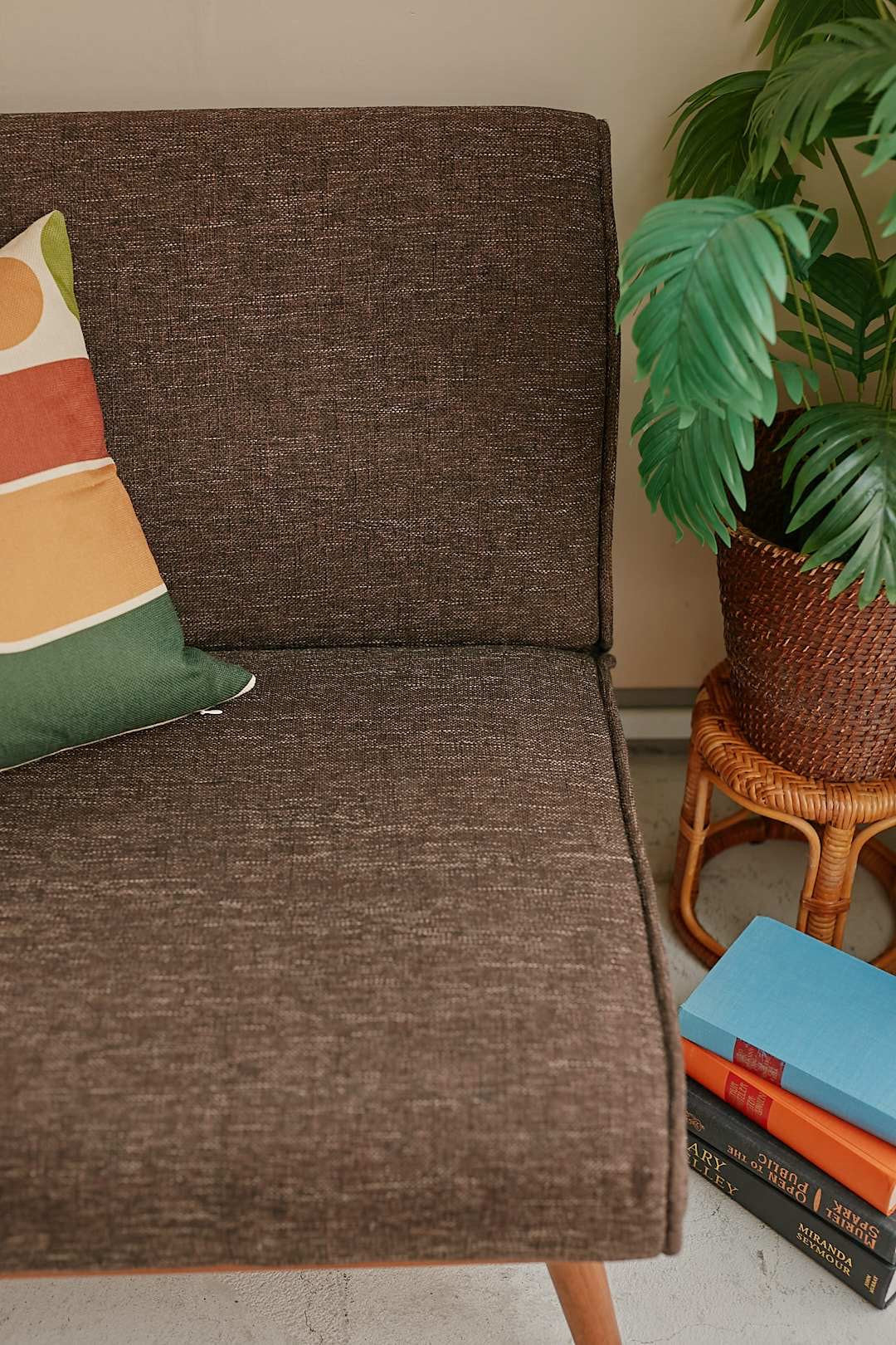 unico Walnut frame sofa
