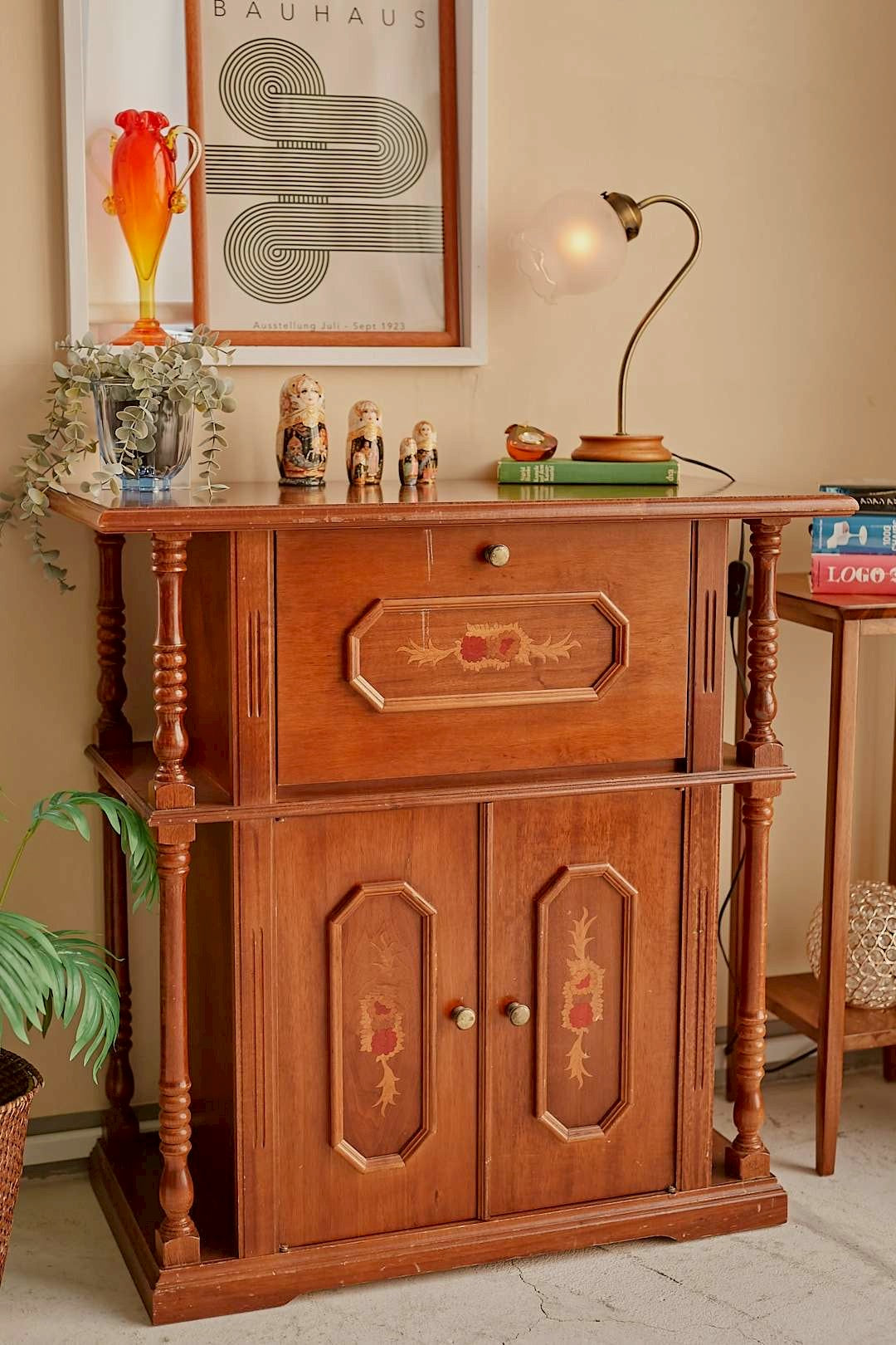 Floral Writing Cabinet