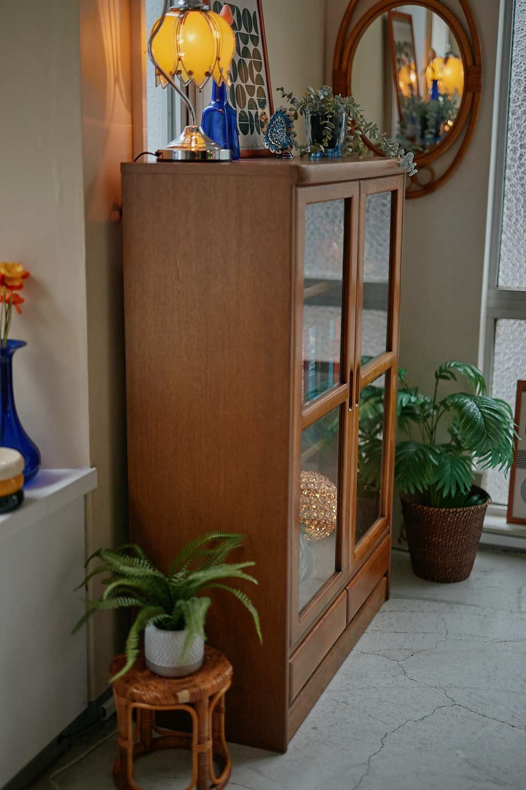 浜本工芸 Natural Oak Glass Shelf