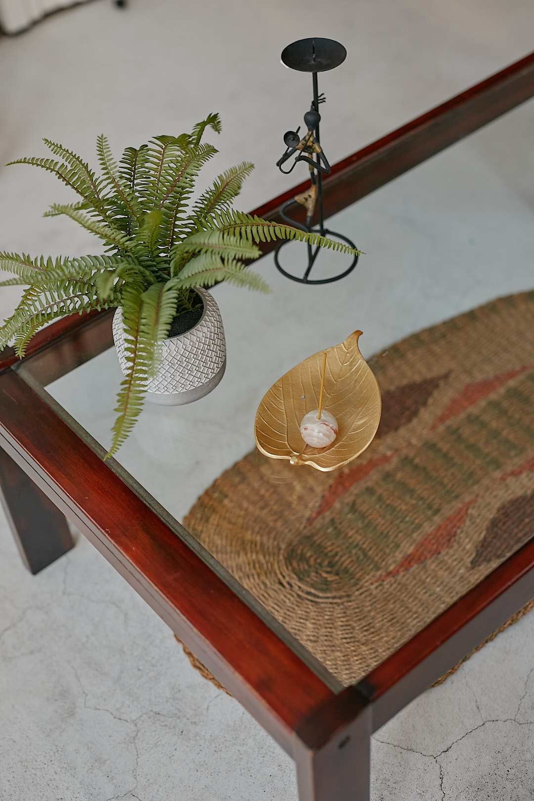 カリモク Glass Coffee Table