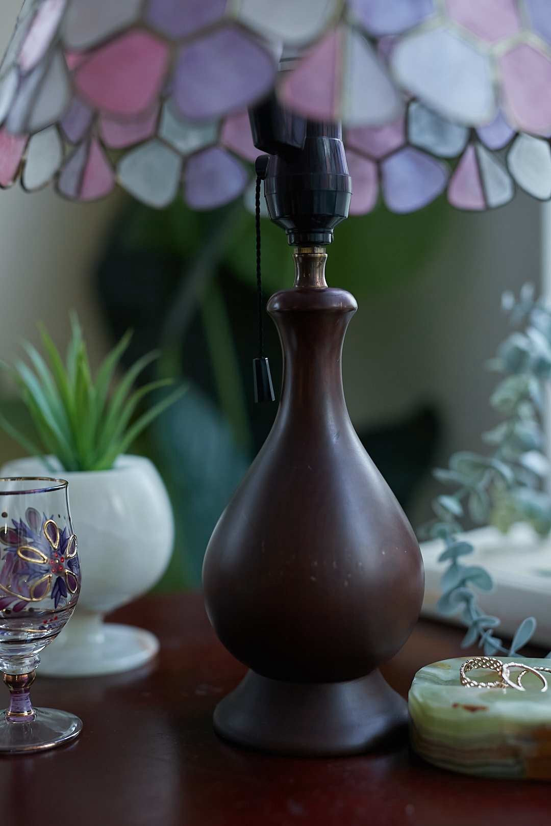 Pastel Flower Capiz Lamp