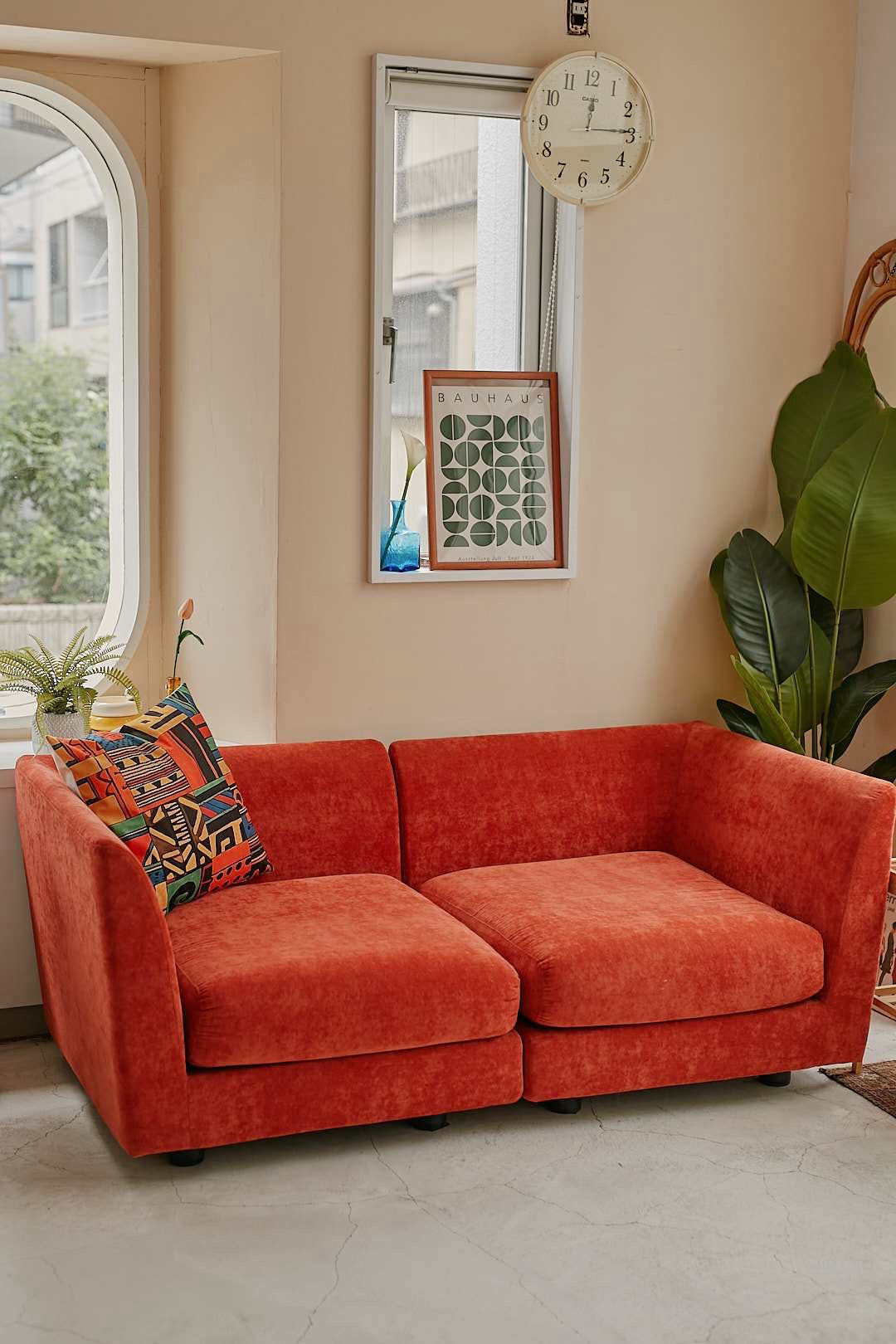 Terracotta Cube Separate Sofa