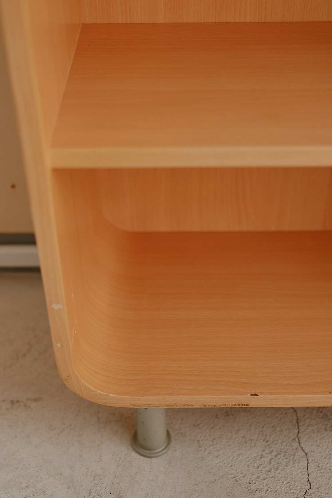 Natural Wood Arch Open Shelf