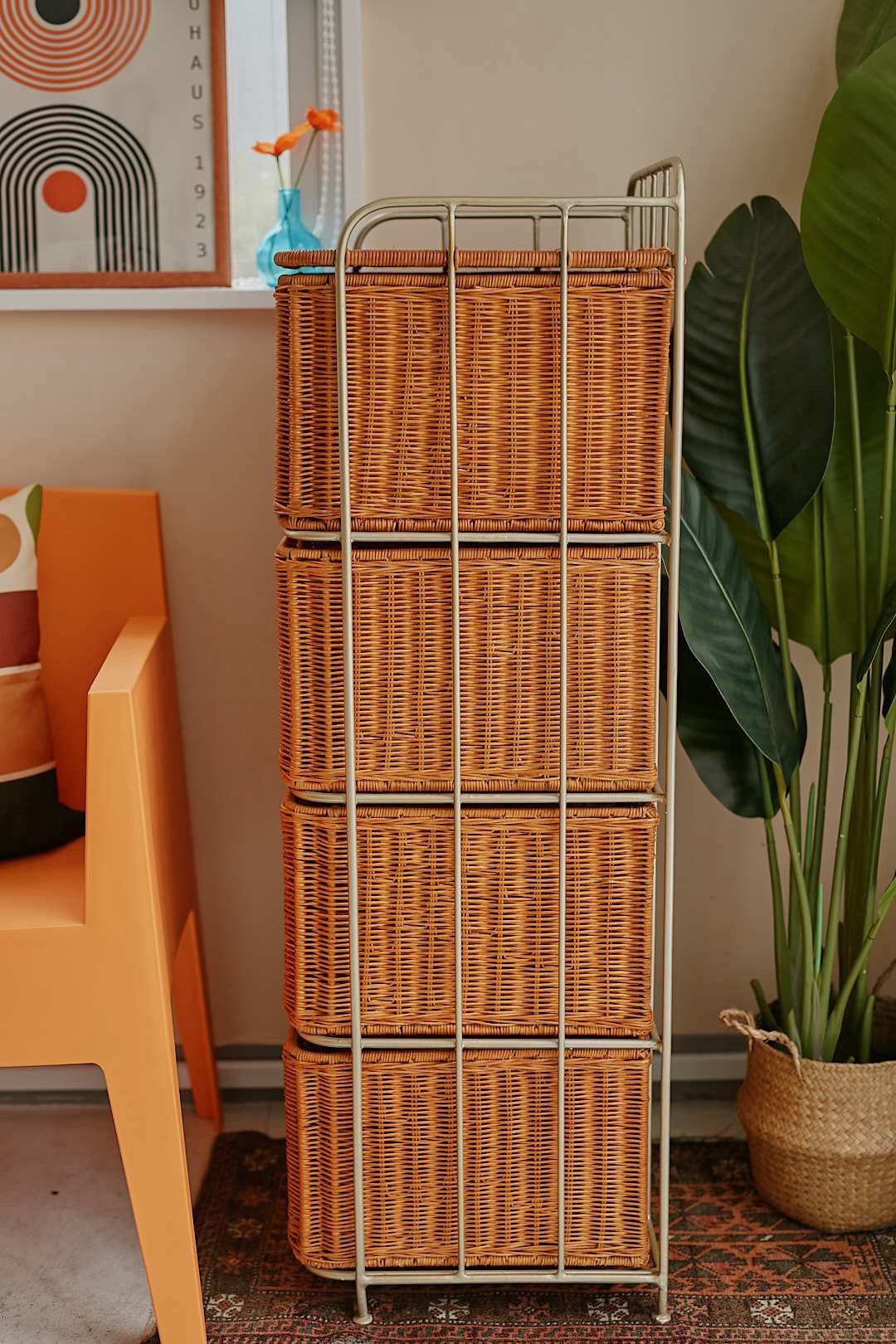 Rattan Drawer Rack