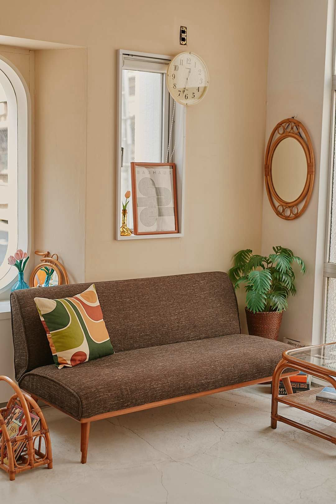 unico Walnut frame sofa