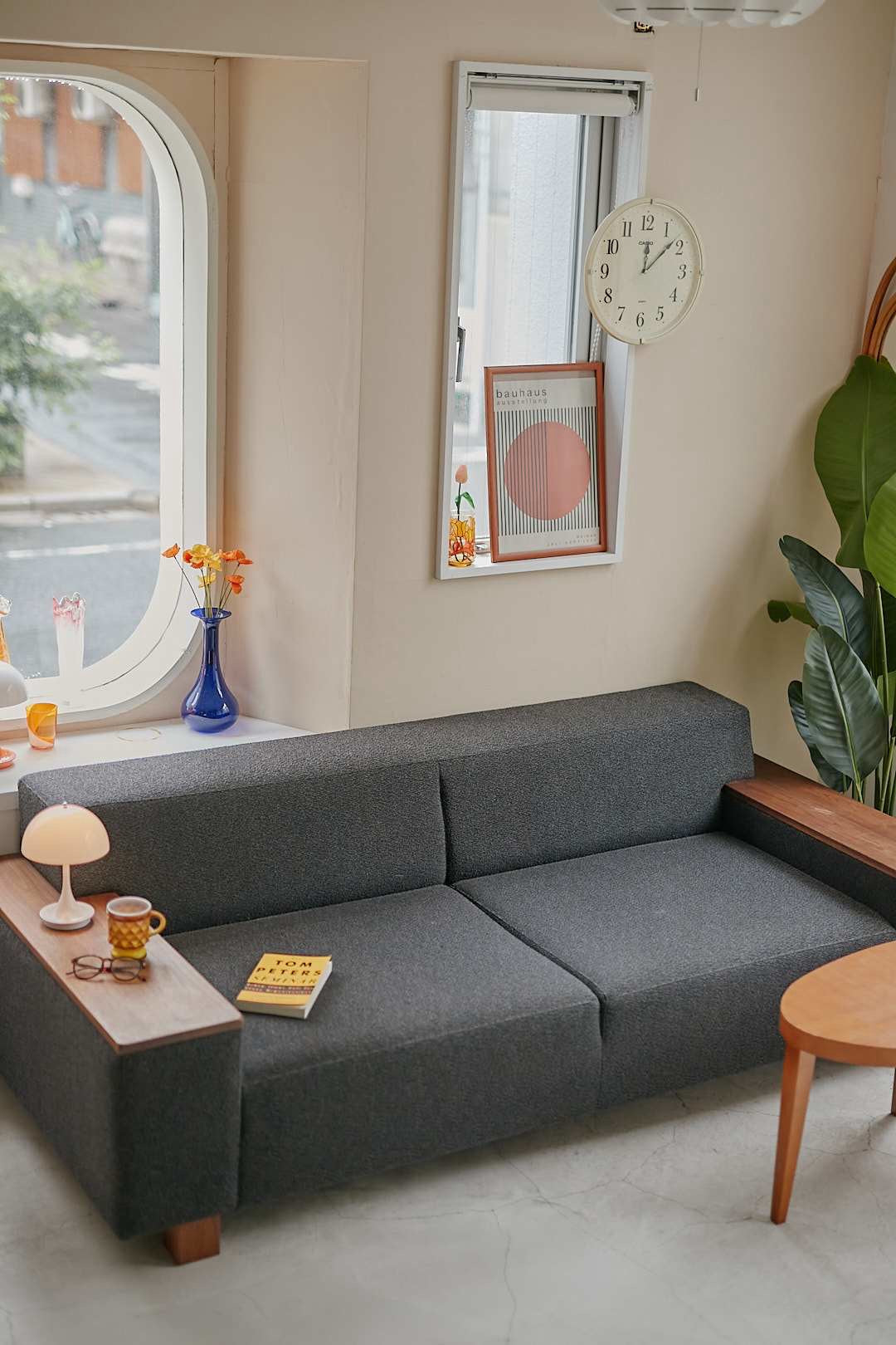 FLANNEL SOFA BRICK Wide Arm Sofa