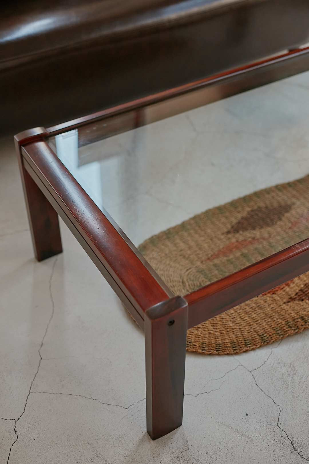 カリモク Glass Coffee Table