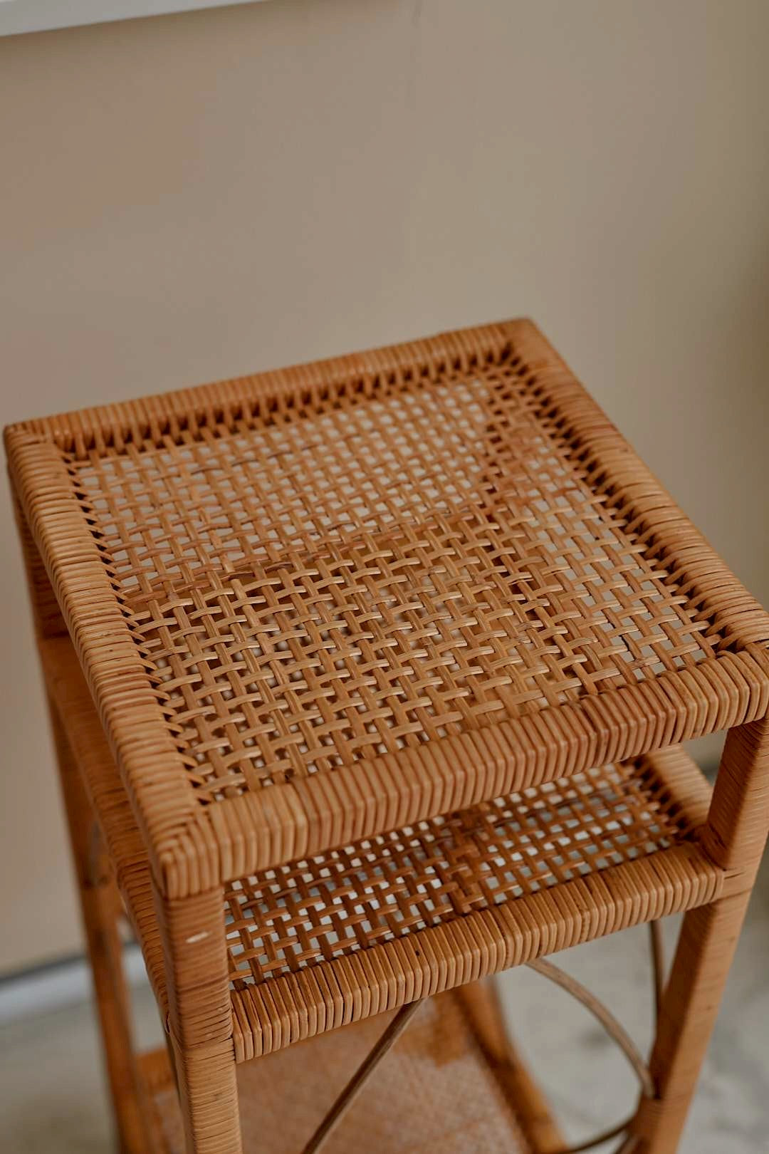 Rattan Side Shelf