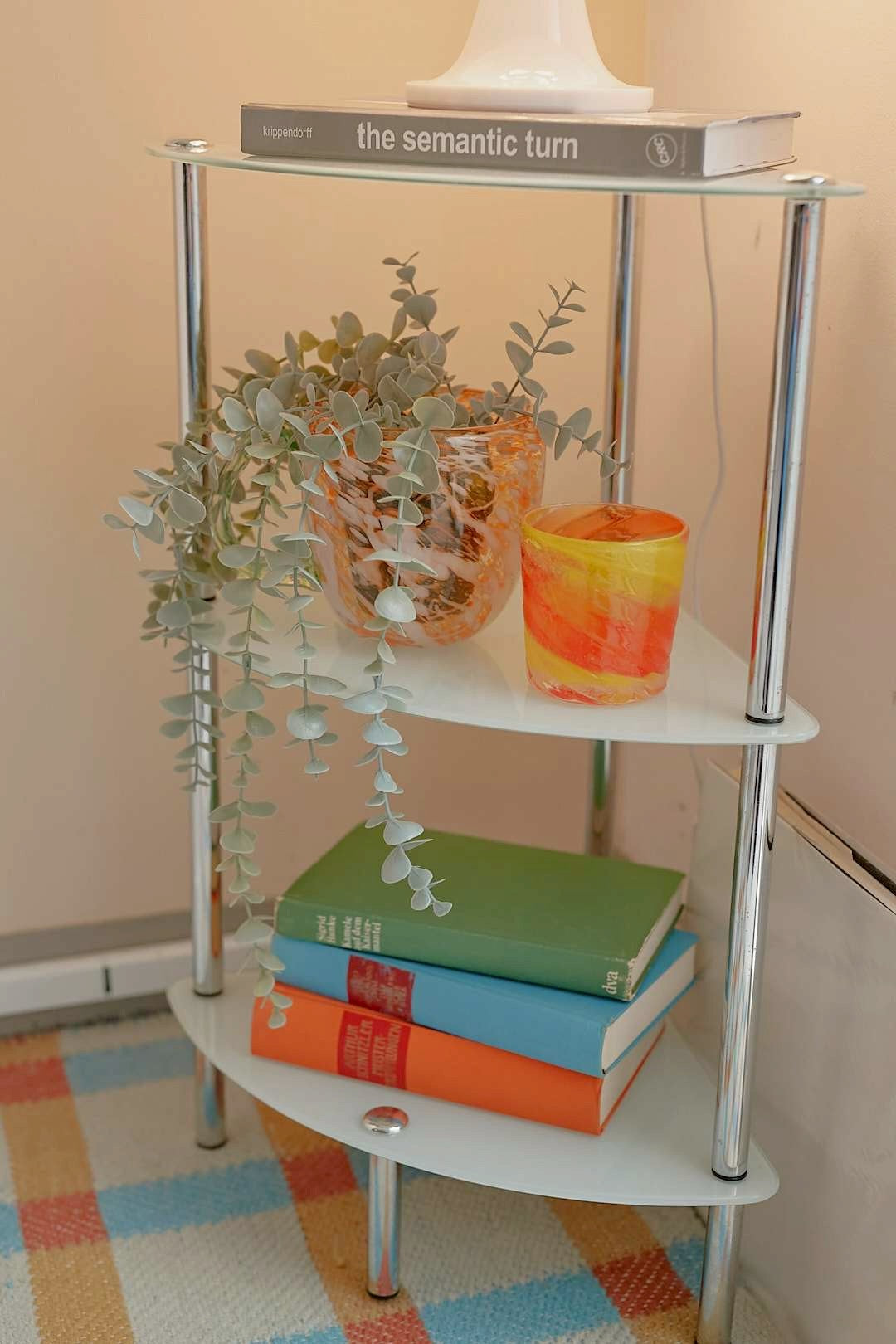 Glass Corner Stand