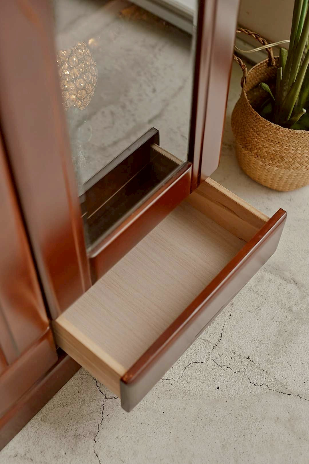 Walnut Display Cabinet