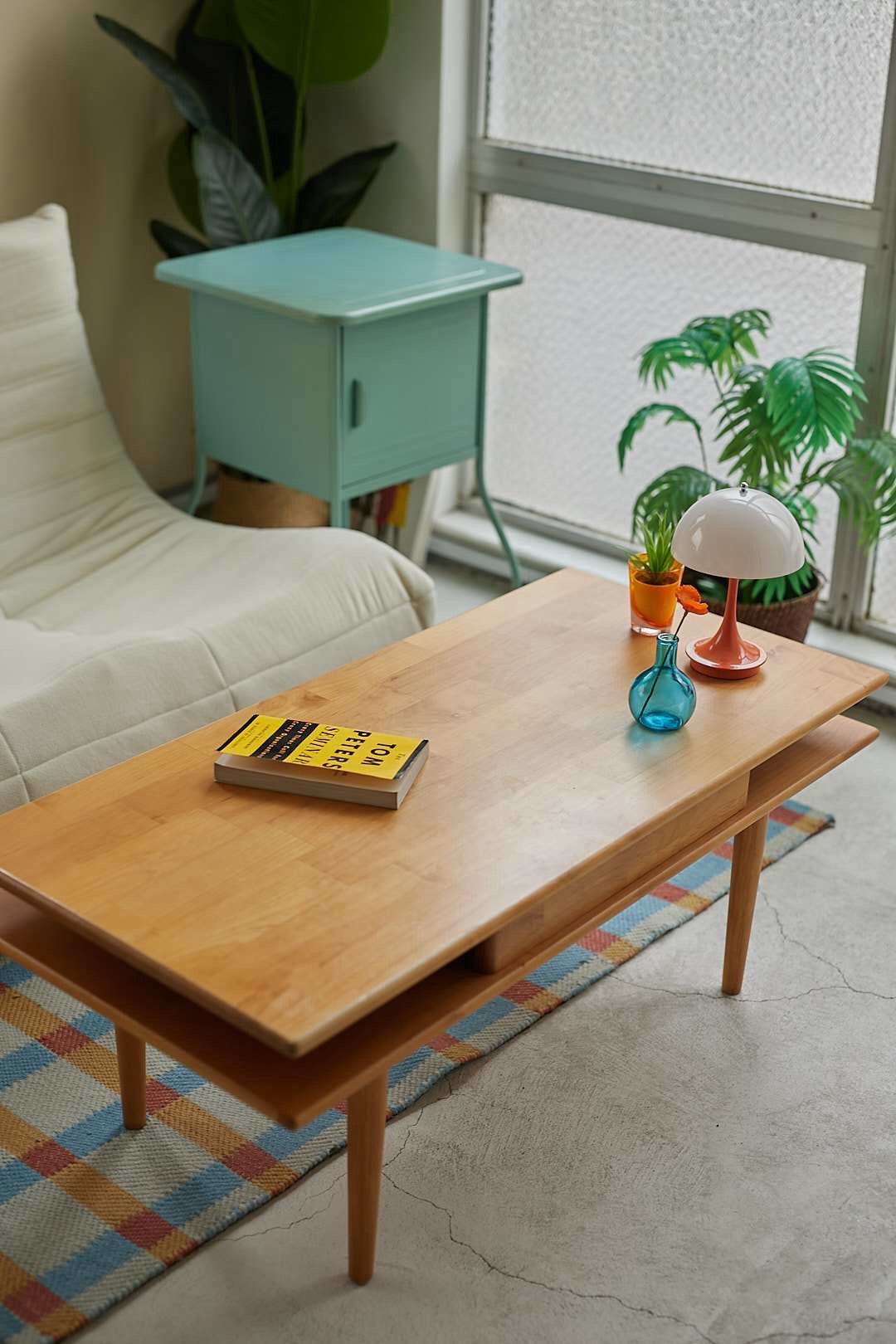 Natural Wood 2tiers Low Table