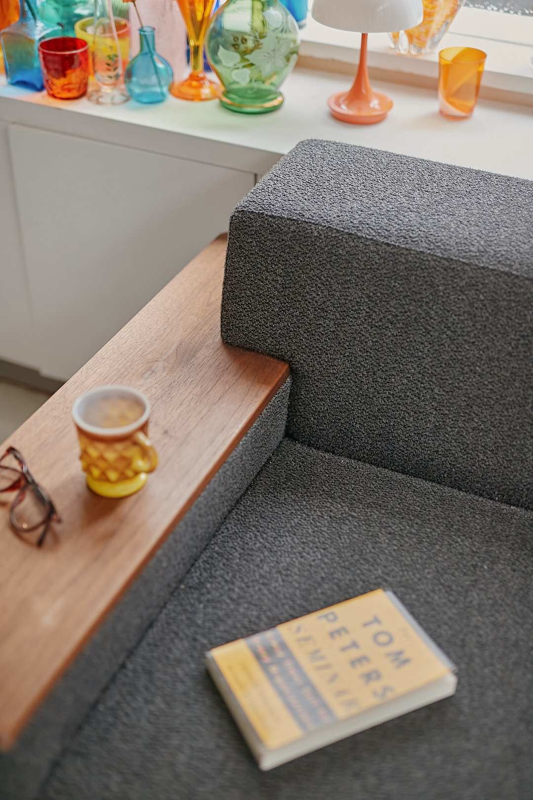 FLANNEL SOFA BRICK Wide Arm Sofa