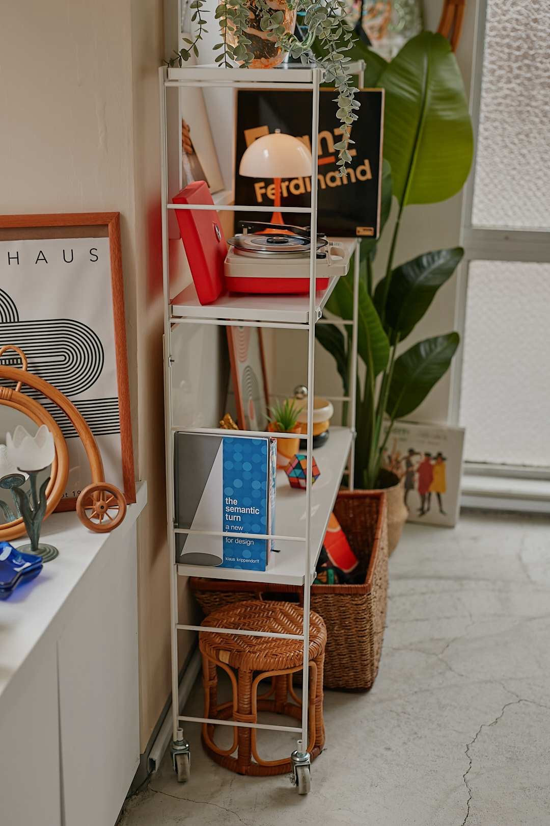 White Caster Shelf