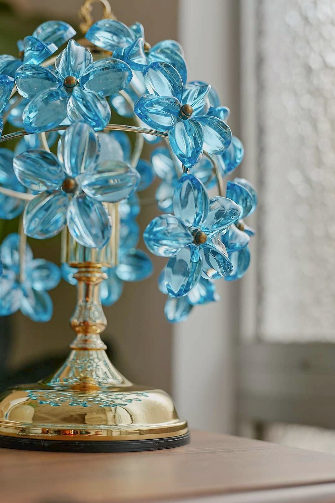 Bloom Blue Flower Lamp