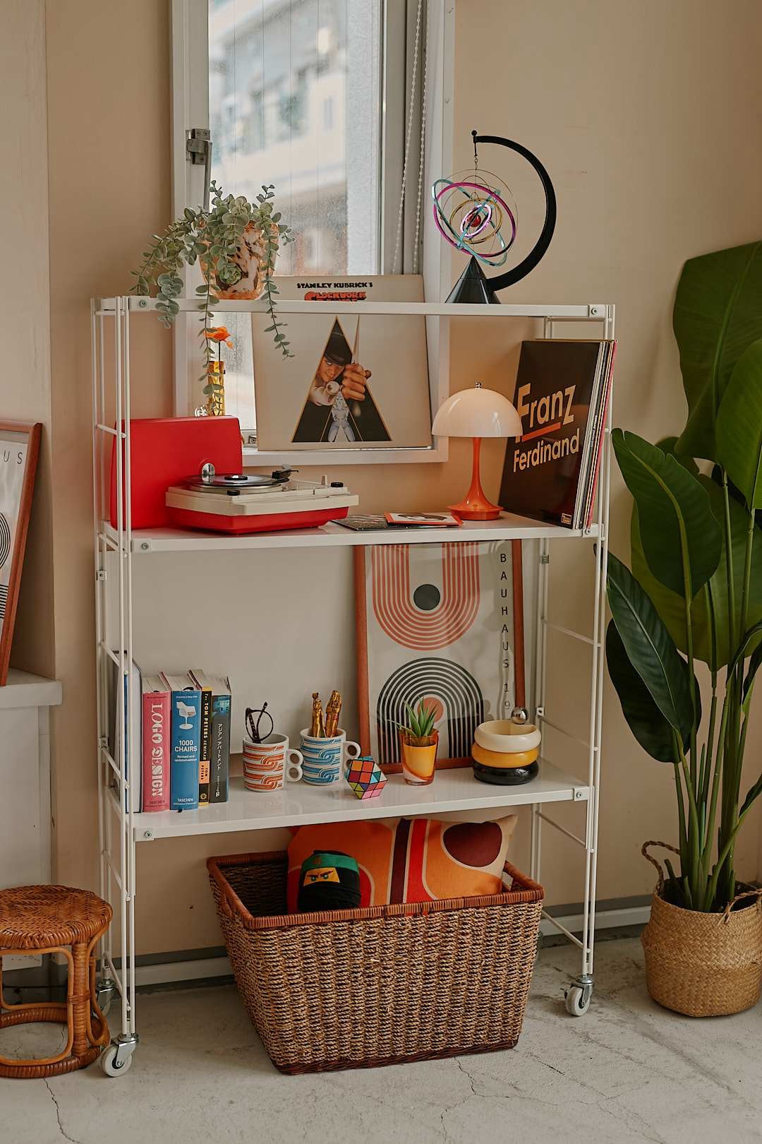 White Caster Shelf