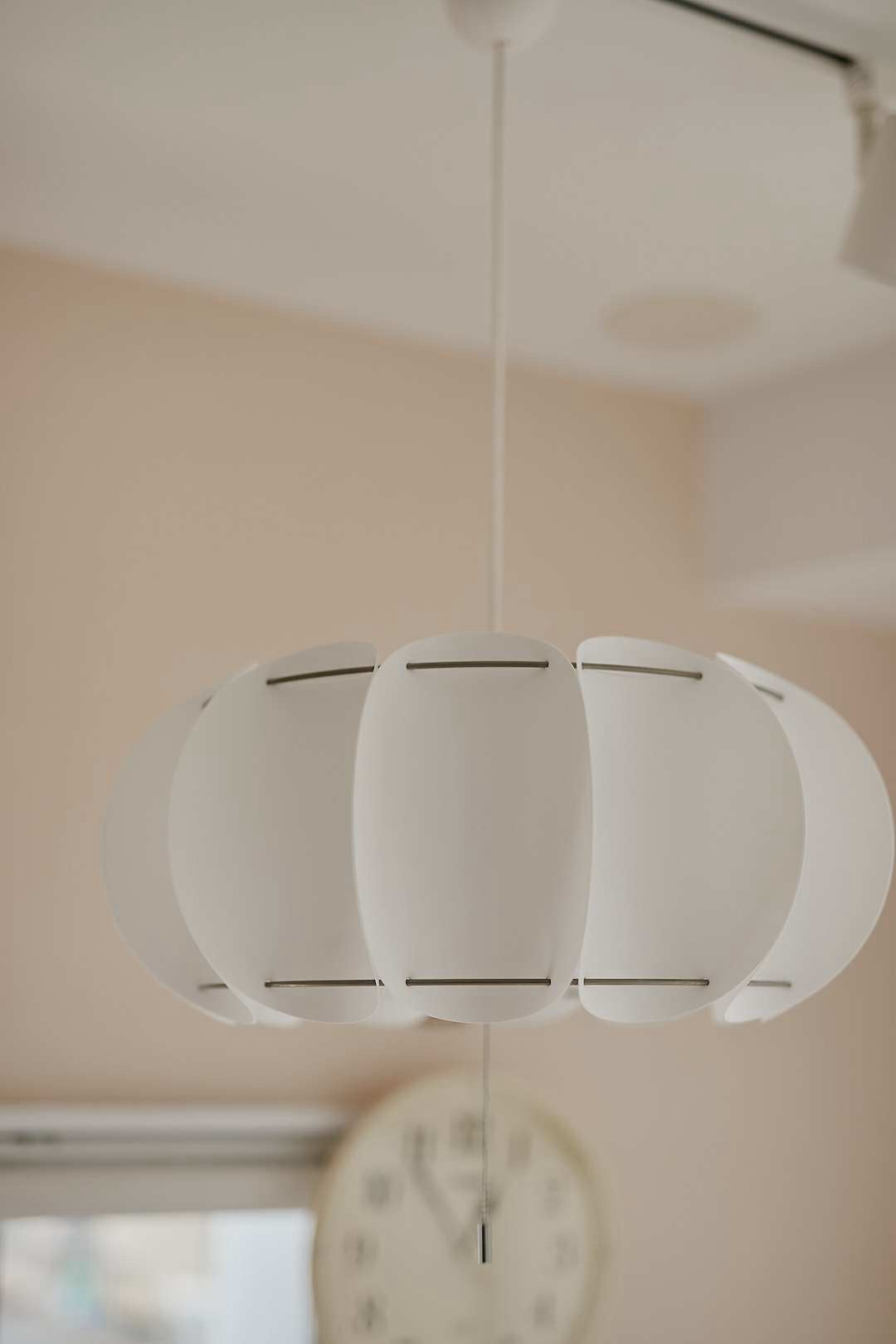 White Pumpkin Pendant Light
