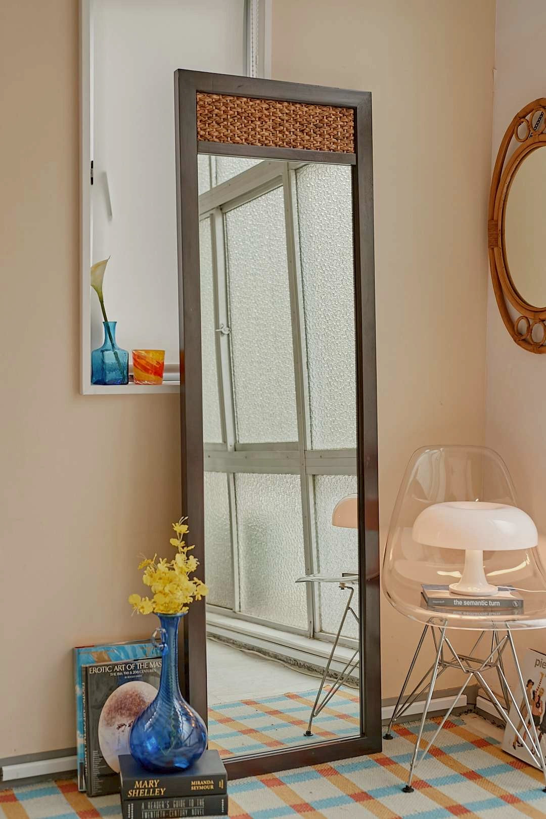 Rattan Accent Mirror