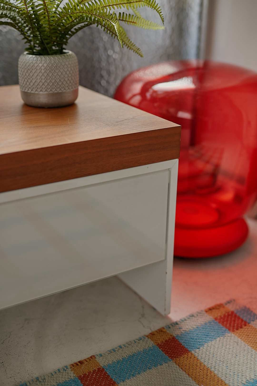 Ligne Roset Wood & White AV Board