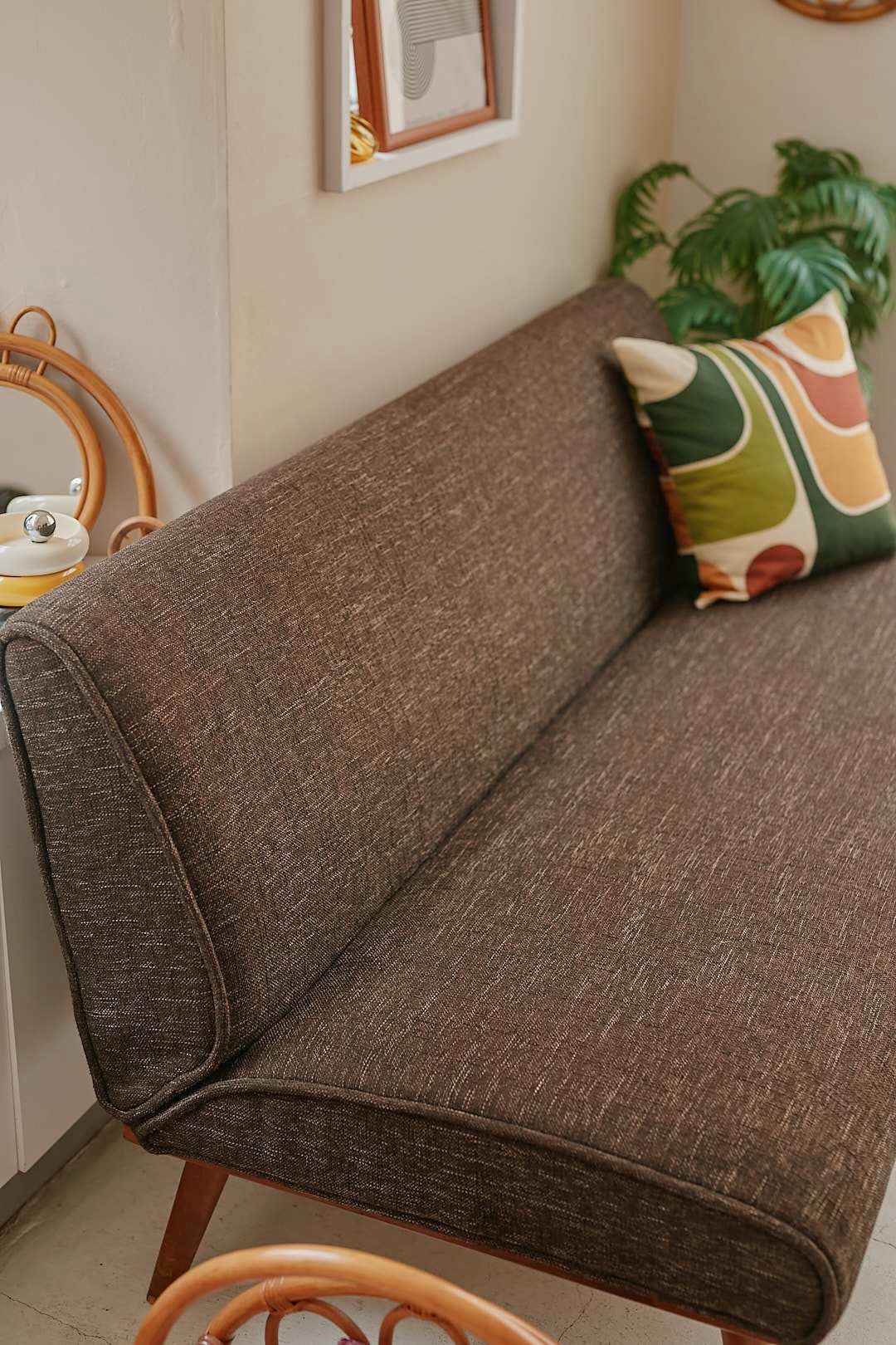 unico Walnut frame sofa