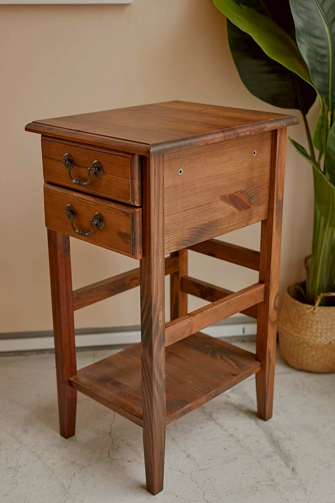 Rustic Wood Side Chest