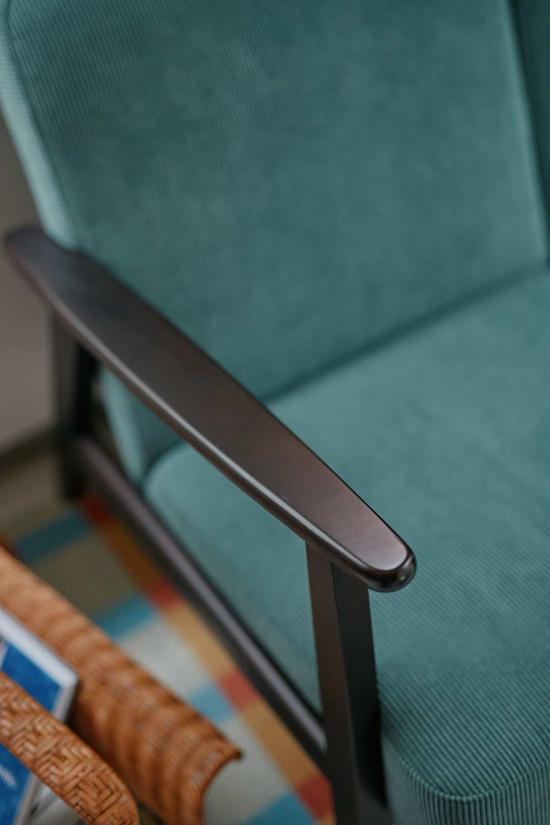 Blue Green Corduroy Sofa